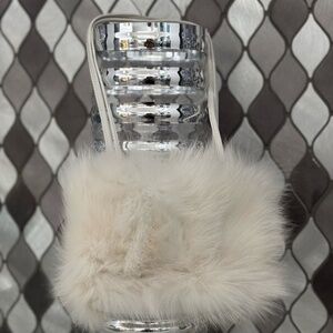 White Fur Purse